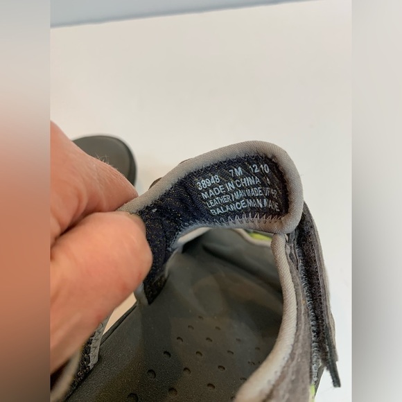 Women’s Clark’s Grey and Green Wave Sandal Leather Sz 7 - Picture 6 of 6